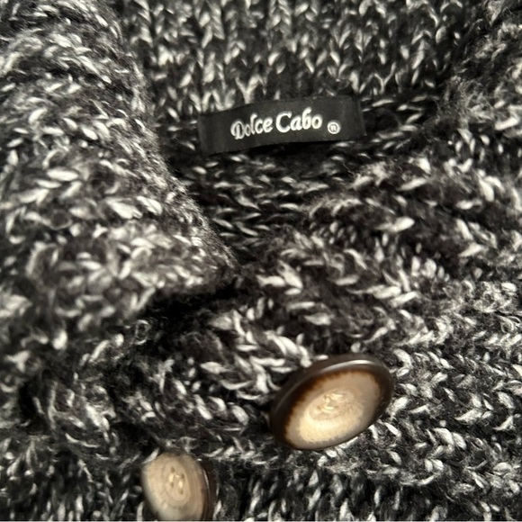 Dolce Cabo Wool Blend Button Front Loose Fit Sweater Sz Large - Picture 2 of 10